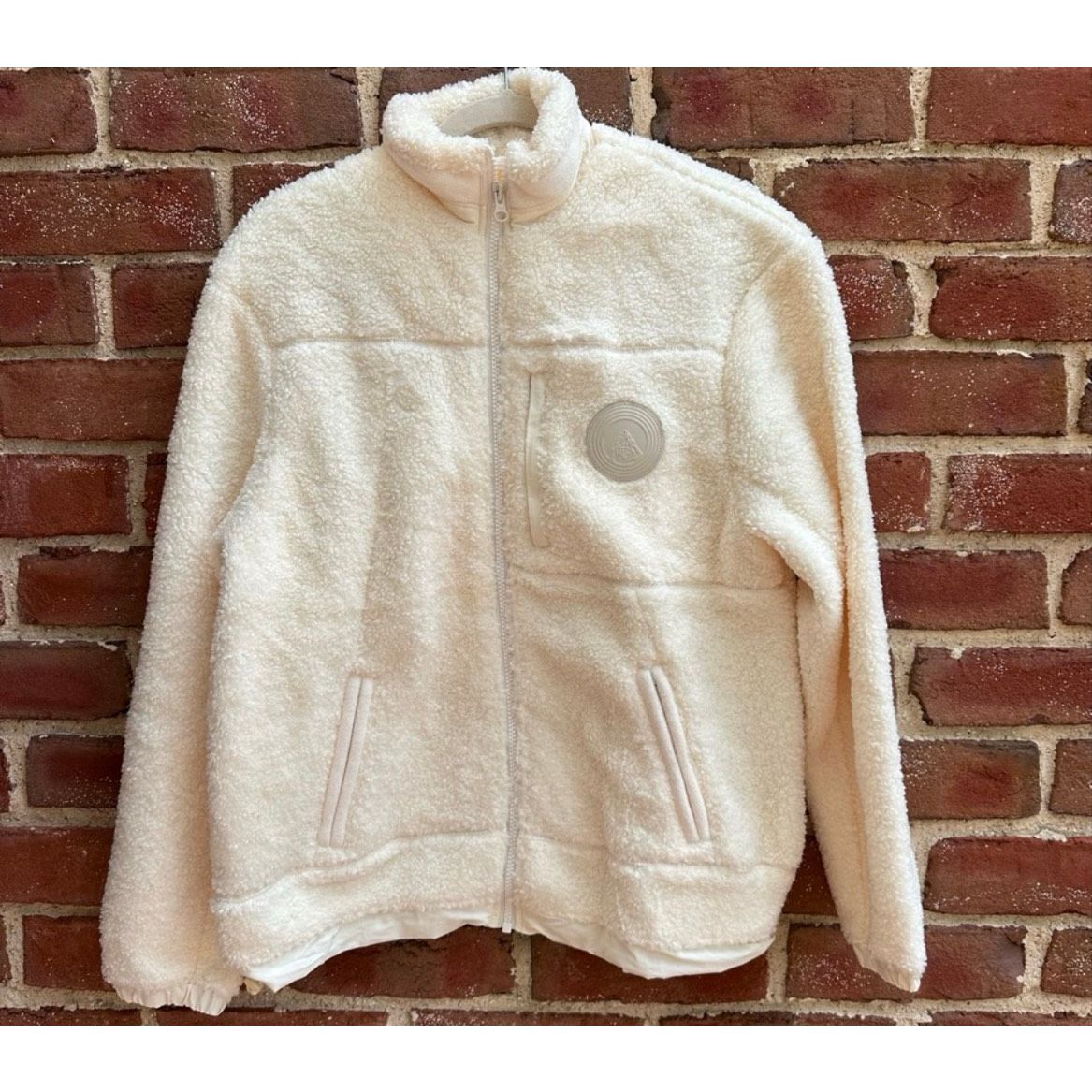 Kith Pinehurst Bonded Sherpa Full Zip Up Jacket Cream Mens Xs New